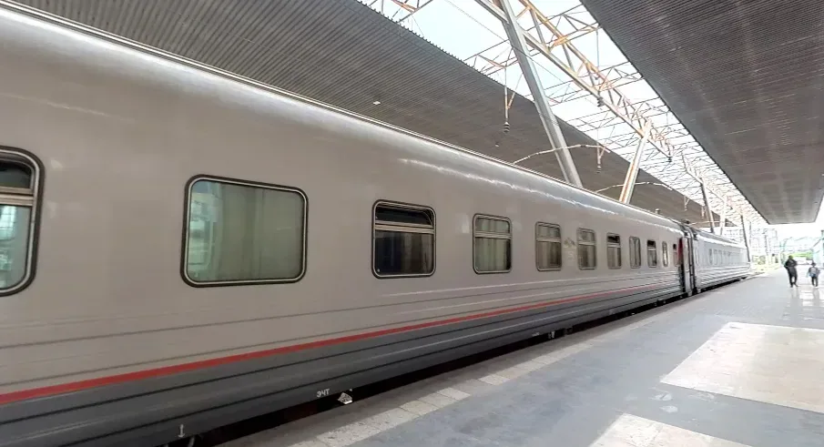 South Caucasus Railway passenger train at Yerevan Railway Station