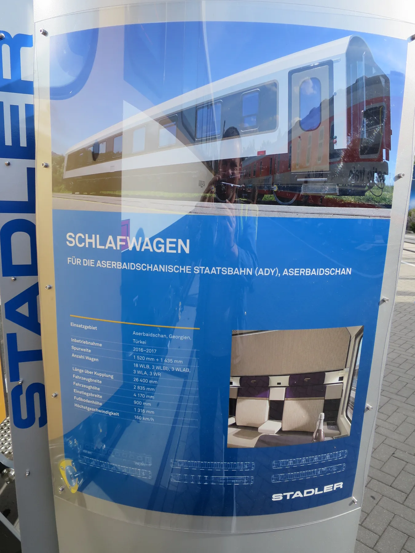 Sleeper compartment reference designed for Azerbaijan
