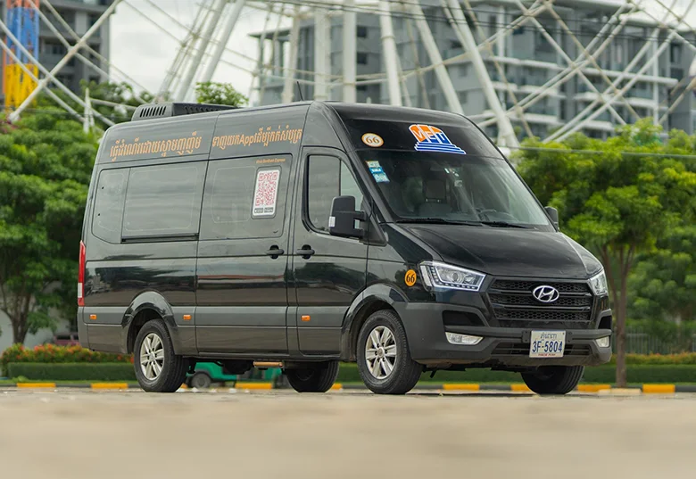 Vireak Buntham minivan in Cambodia
