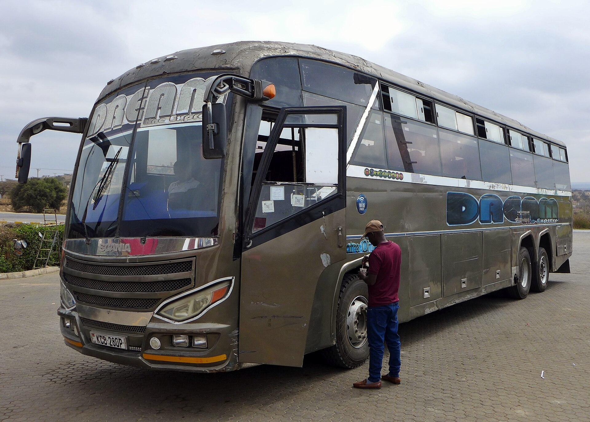 Dreamline Express intercity coach in Kenya