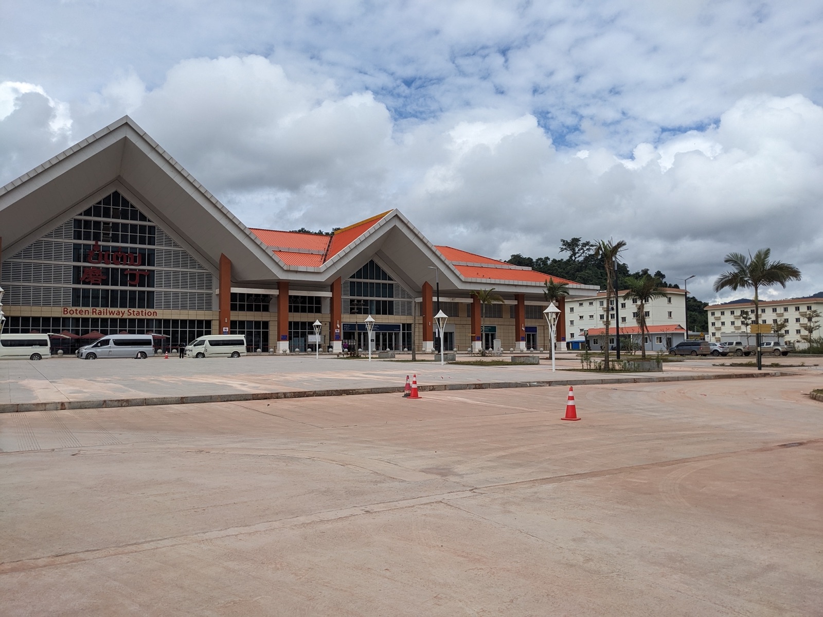Boten railway station in Laos