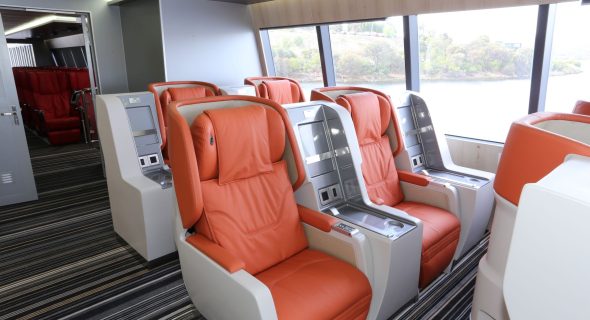 Azam Marine Royal seating on a Kilimanjaro ferry
